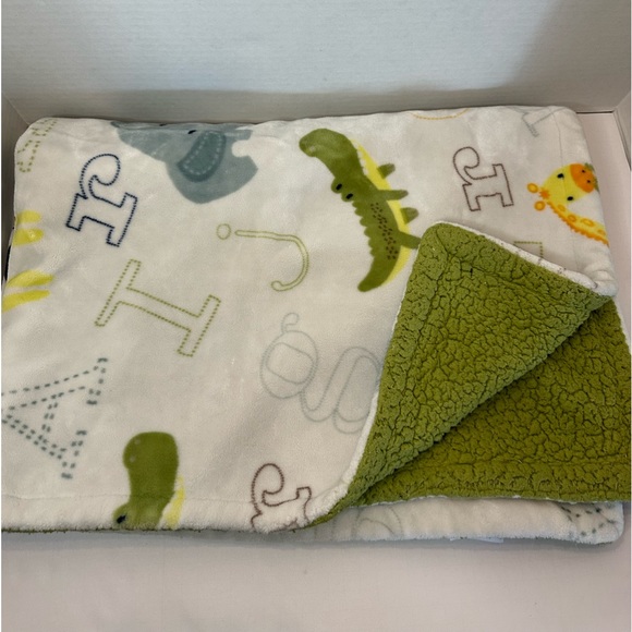 Costco Other Little Miracles Costco Sherpa Plush Baby Blanket Abc
